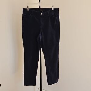 Talbots Navy Velvet Pants